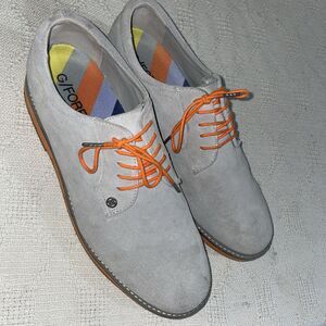 G/Fore Men’s Golf Shoes Size 11.5 M Gray Suede Leather Athleisure Activewear